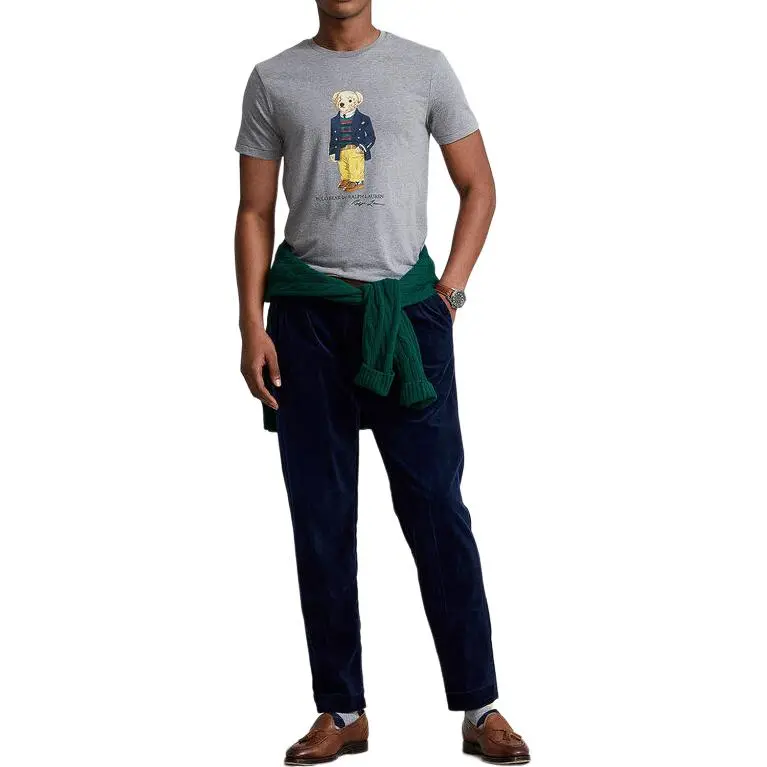 Polo Ralph Lauren T Shirts Men Gray-3