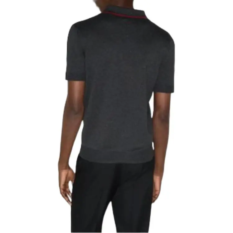 GUCCI Polo Shirt Men's Dark Gray-4