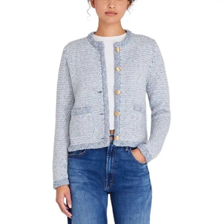 CLUB MONACO Jacket Women's Light Gray Blue-3