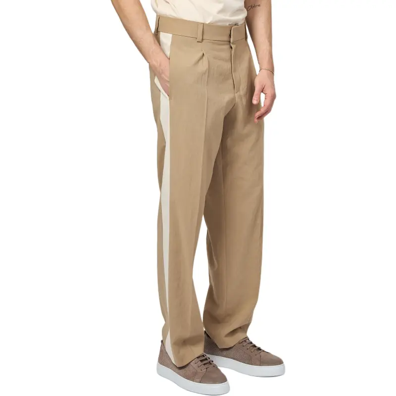 HUGO BOSS Pleated Wide leg Trousers-3