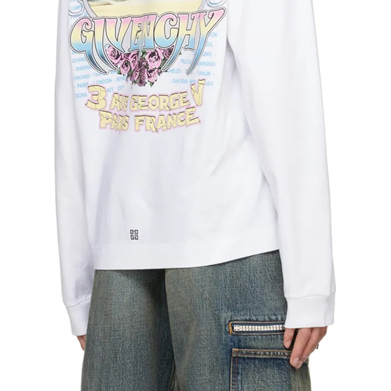 Givenchy Boxy Fit Long Sleeve T Shirt-4