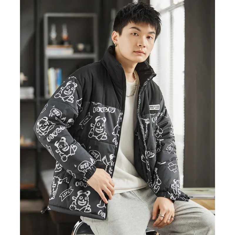 Tonlion Puffer Jacket Men's Black-3