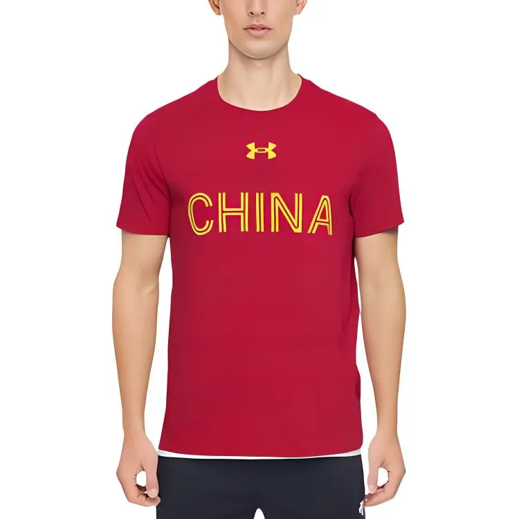 Under Armour T Shirts Men Red-4