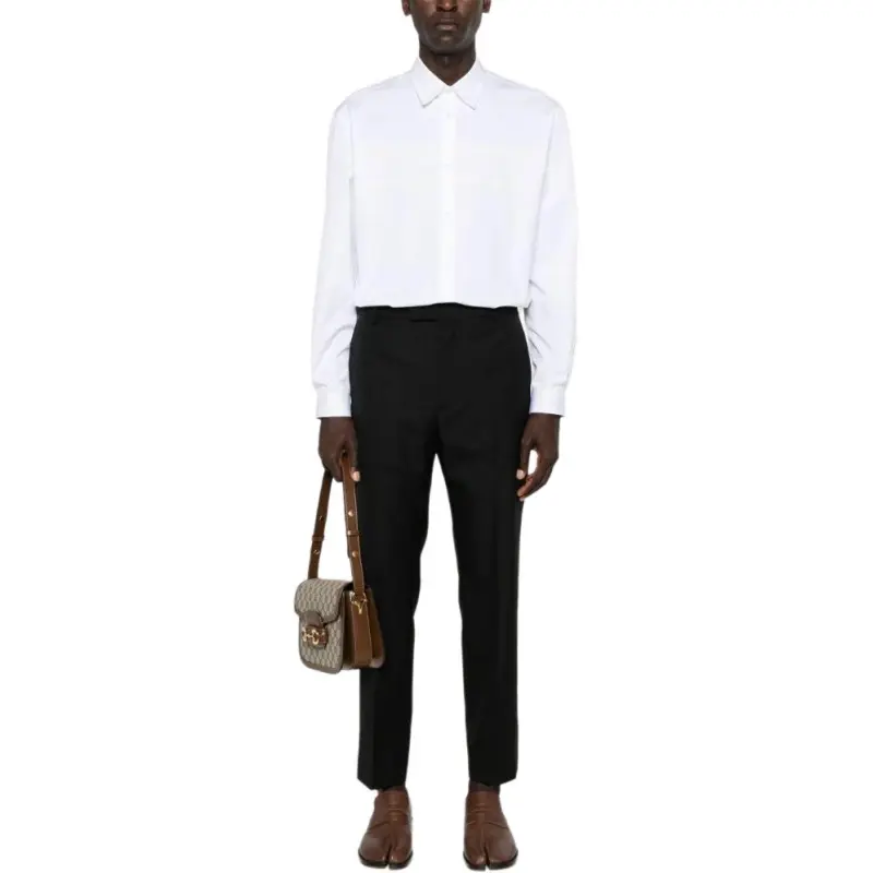 GUCCI Collared Long Sleeve Shirt-2