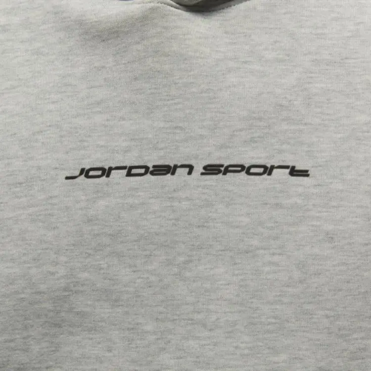 Jordan Sport Dri-FITHOOP Fleece Sweatshirt Men's Heather Gray/Black-5