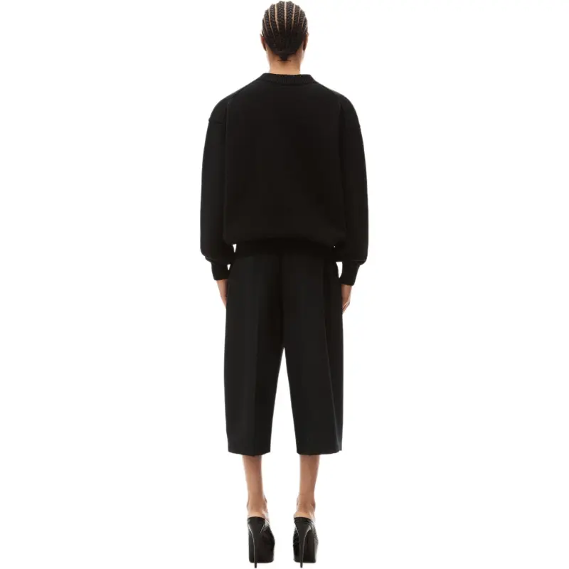 Alexander Wang Pullover With Ny Apple Puff Logo Crewneck Black-2