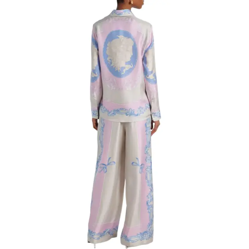 VERSACE Pattern Printed Long Sleeved Shirt-4
