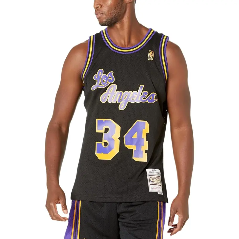 Mitchell Ness Basketball Jerseys Men Black-2