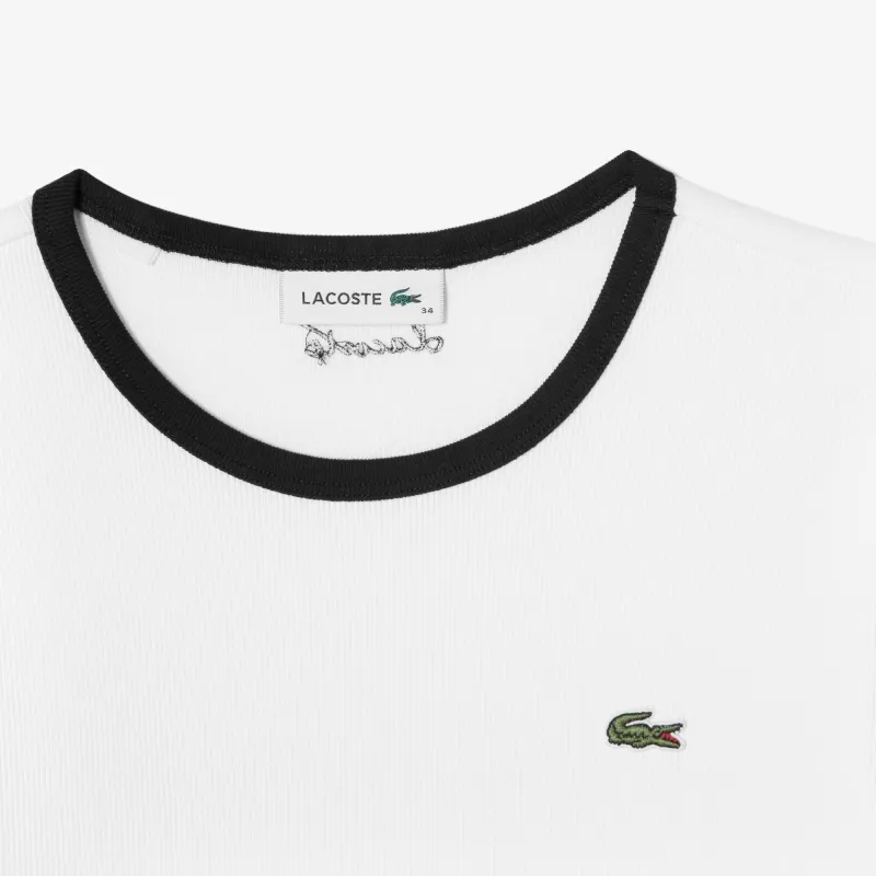 LACOSTE T Shirts Women's White-3