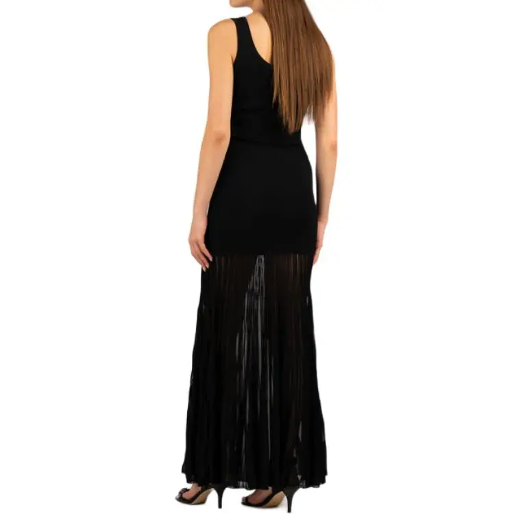 MICHAEL KORS Stretch Viscose Blend Sheer Maxi Dress-4