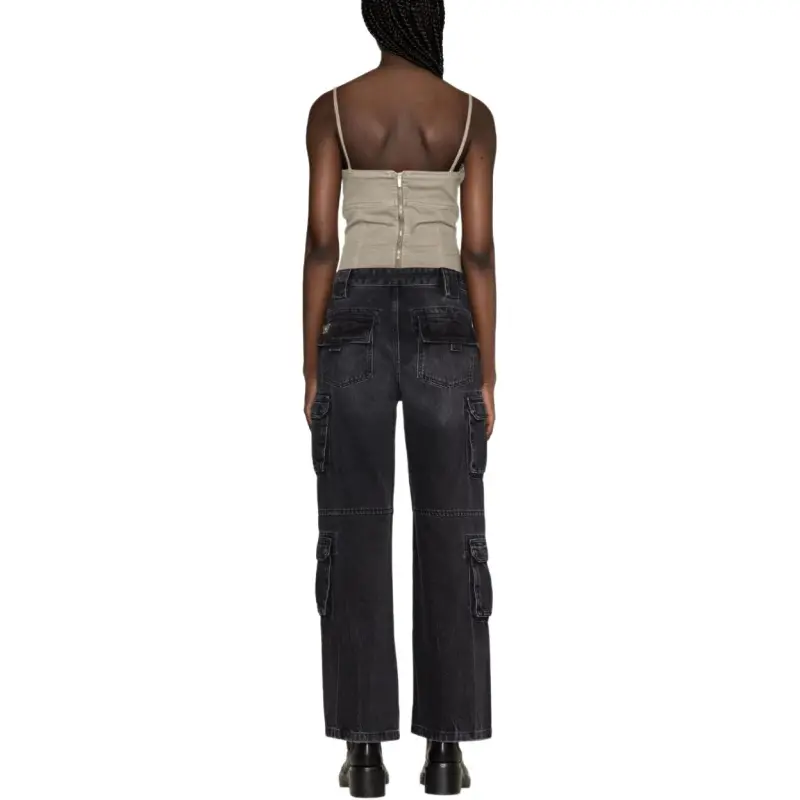 Misbhv Harness Strap Wide Leg Cargo Jeans-3