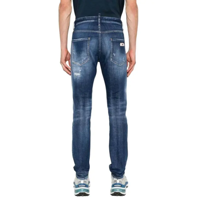 Dsquared2 Dark Ripped Cast Wash Cool Guy Jeans-4