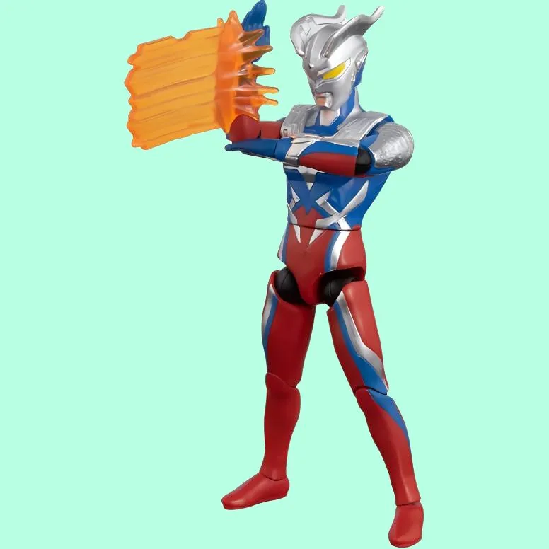 BANDAI Fine Ultra Posable Collection Hero Toy Ultraman Zero Action Figures-4