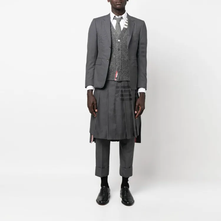 THOM BROWNE 4 Bar Single Breasted Blazer-1