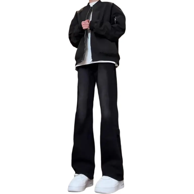TESTUNG Jeans Men Black--5