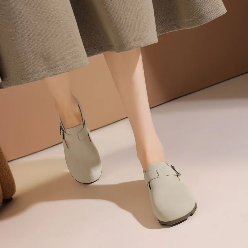 JOSINY Casual Single Shoes 1.5cm Women's Ecru/Apricot-6