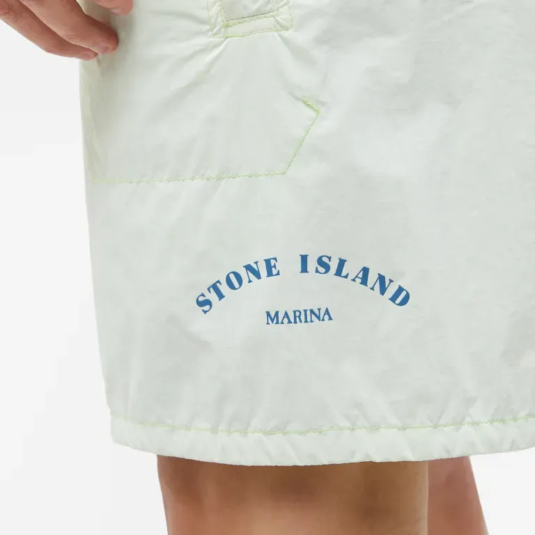 STONE ISLAND Logo-print Track Shorts-5
