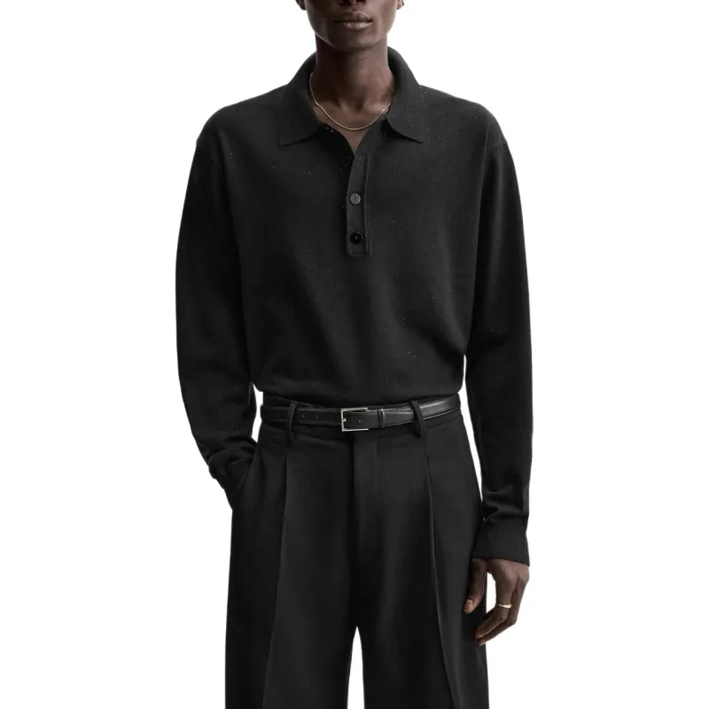 ZARA Polo Shirts Men Black-1