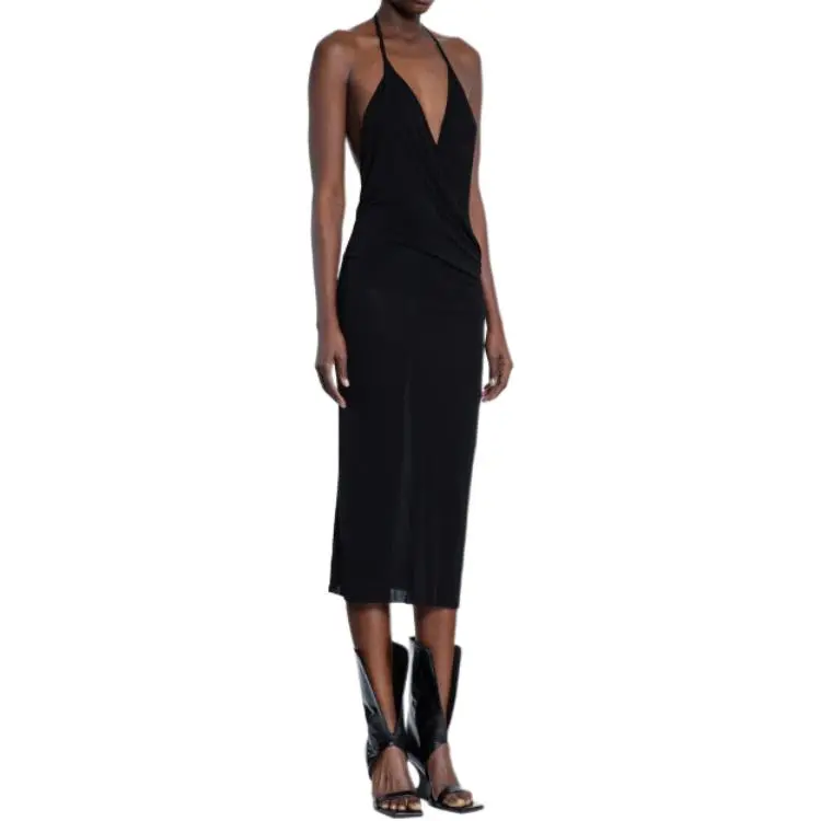 RICK OWENS/RO Slip Dresses Women's Black-3