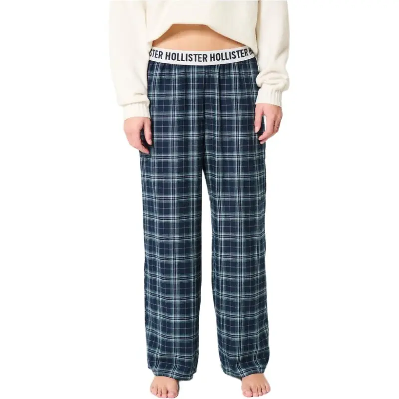 Hollister Pajama Pants Women's Marine Blue-1