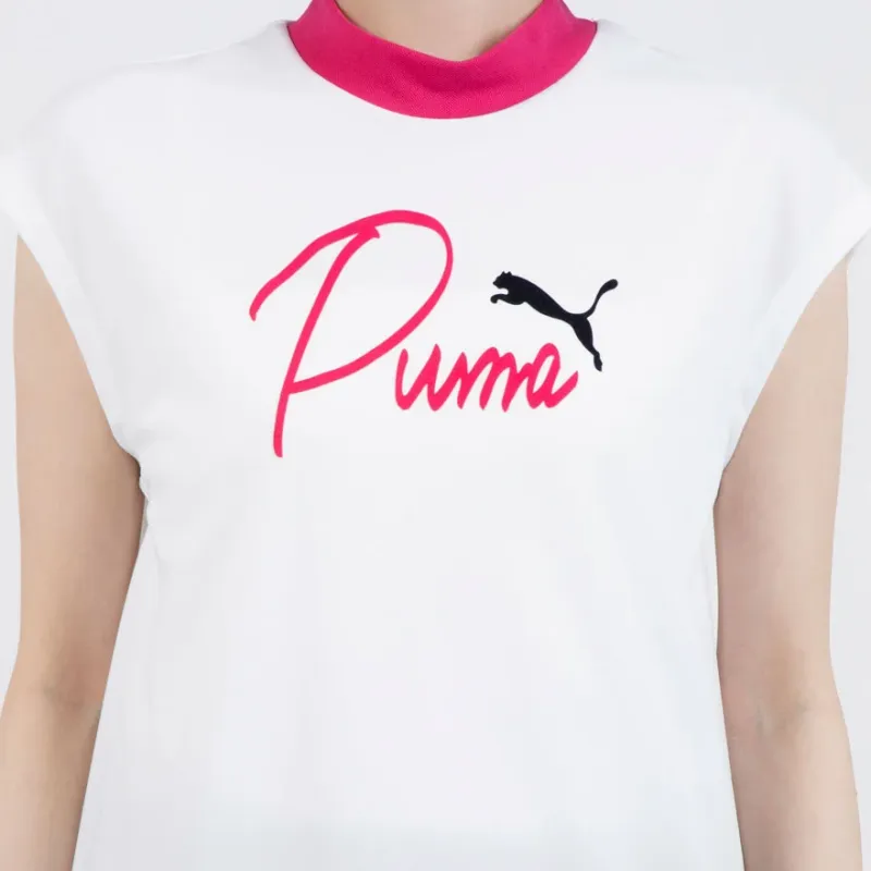 PUMA T Shirts Women's White-4