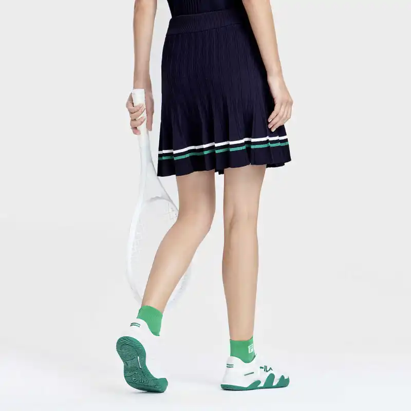 FILA Casual Long Skirts Women's Royal Blue-3
