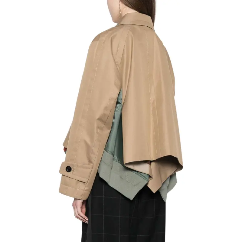Sacai Gabardine Nylon Twill Blouson 'Beige/Khaki'-4