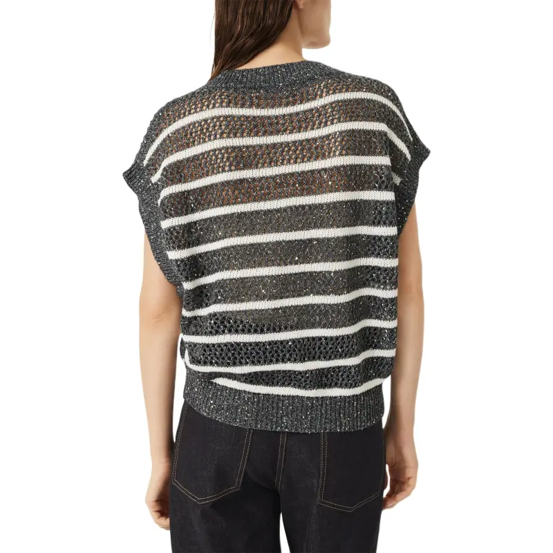 Brunello Cucinelli V Neck Knitted Vest-2