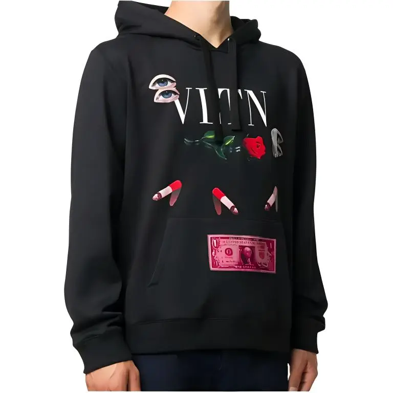 Valentino Sweatshirts Men Black-2