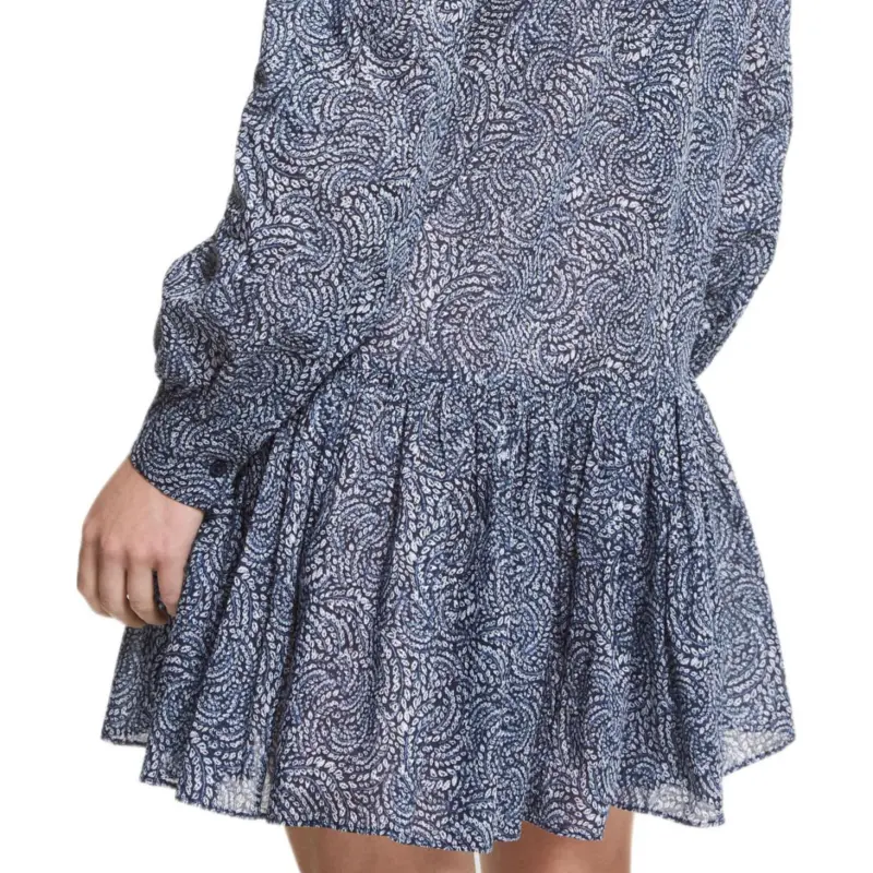 MICHAEL KORS Long Sleeved Dresses Women's Dark Blue-4
