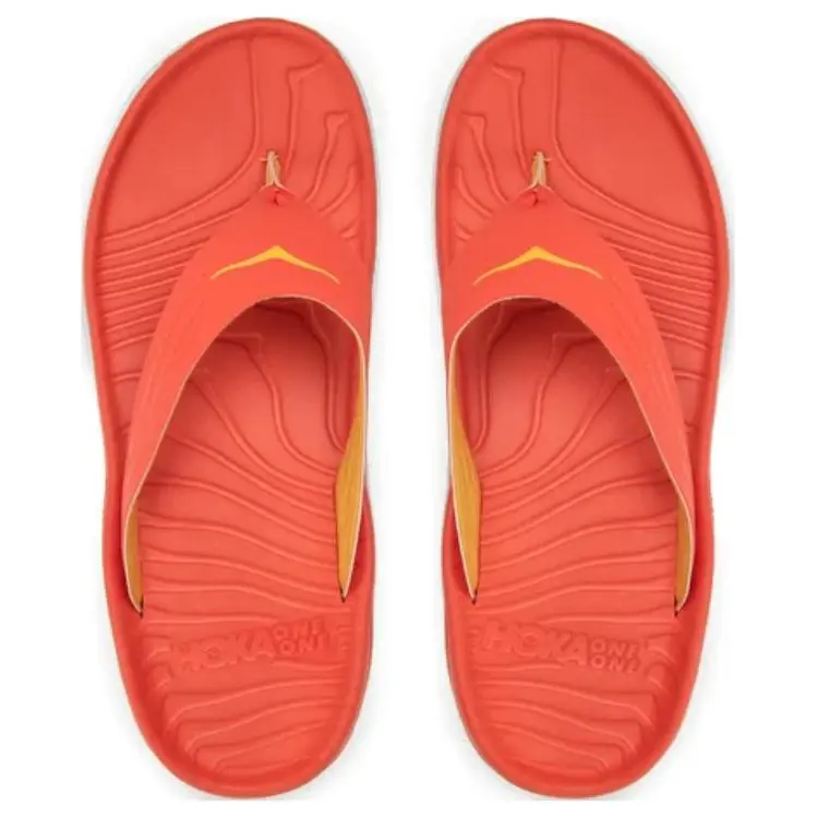 HOKA ONE ONE Ora Recovery Flip Fiesta Amber Yellow-2