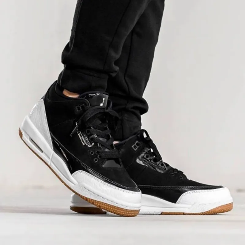 Jordan 3 Retro Black White Gum GS-1