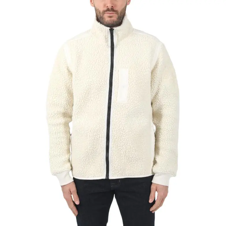 STONE ISLAND Logo Embroidered Zipped Fleece Jacket-3