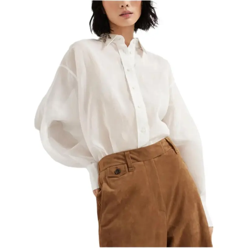 Brunello Cucinelli Flora Embroidered Shirt-2