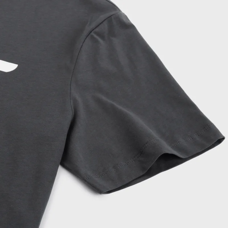 EMPORIO ARMANI Eagle Logo Crew Neck Pullover Short Sleeved T Shirt Men's Gray-4