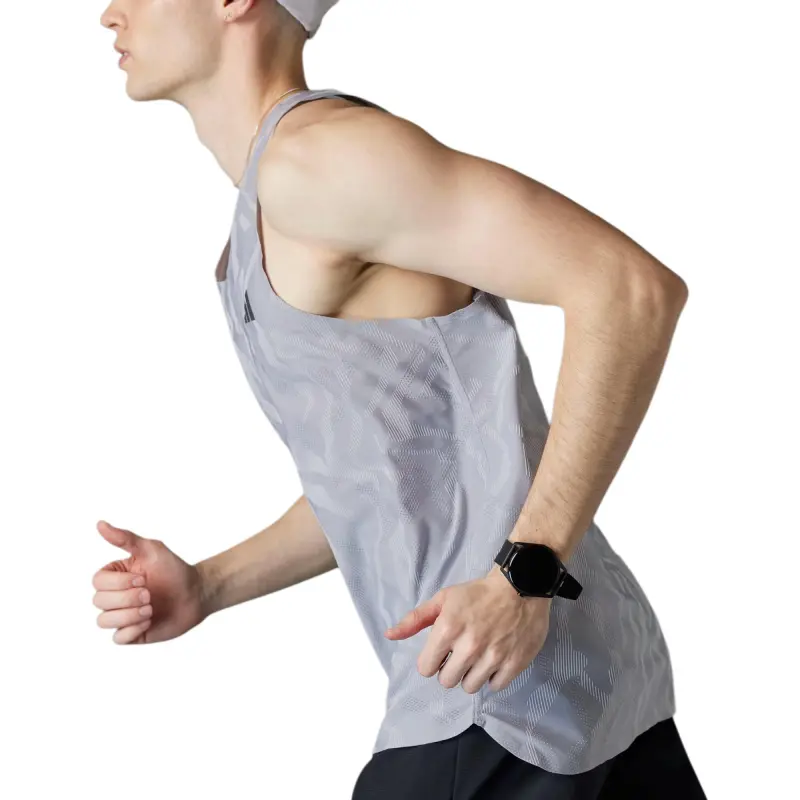 Adidas Free Shipping With AdiClub Ultimate Engineered Running Singlet-2