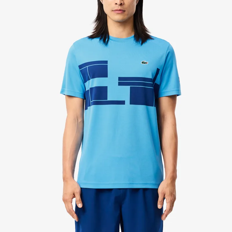 LACOSTE x NUOWAKE LIANMINGKUAN T Shirt Men's Blue-1