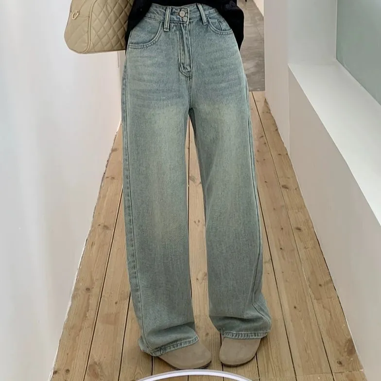 YuChaJia Jeans Women's Light Blue-2
