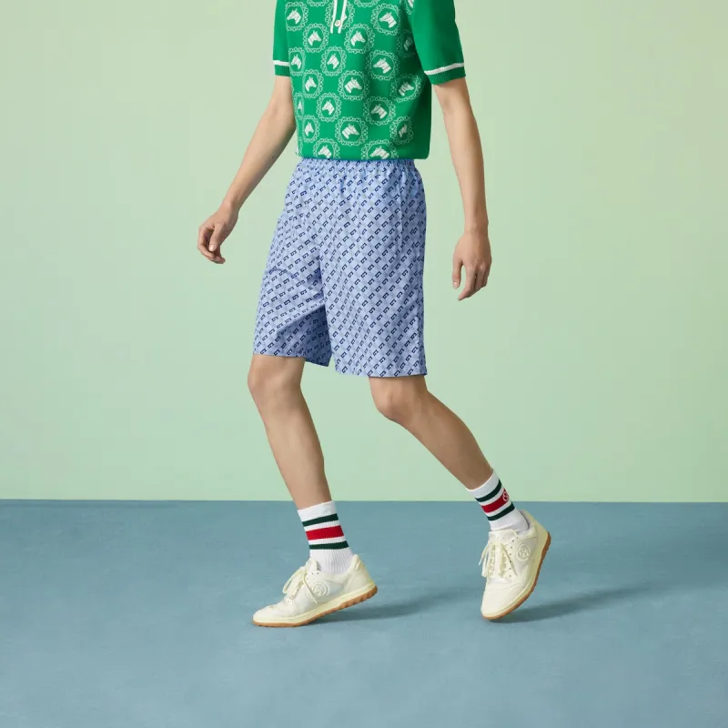 GUCCI Swimming Shorts Men Light Blue-3