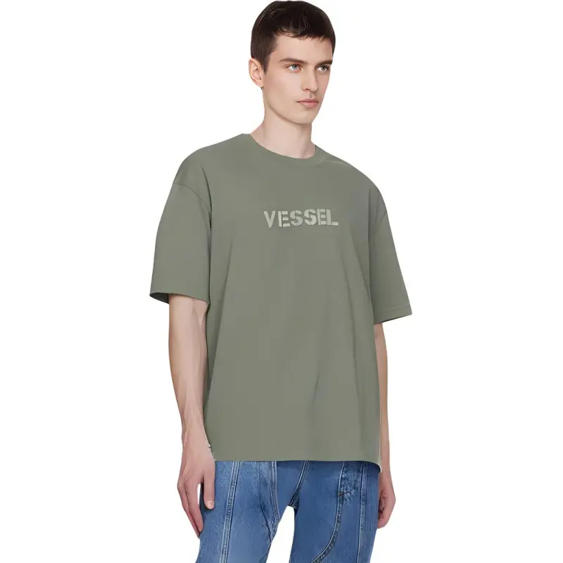 VESSEL T Shirt Unisex Gray Green-3