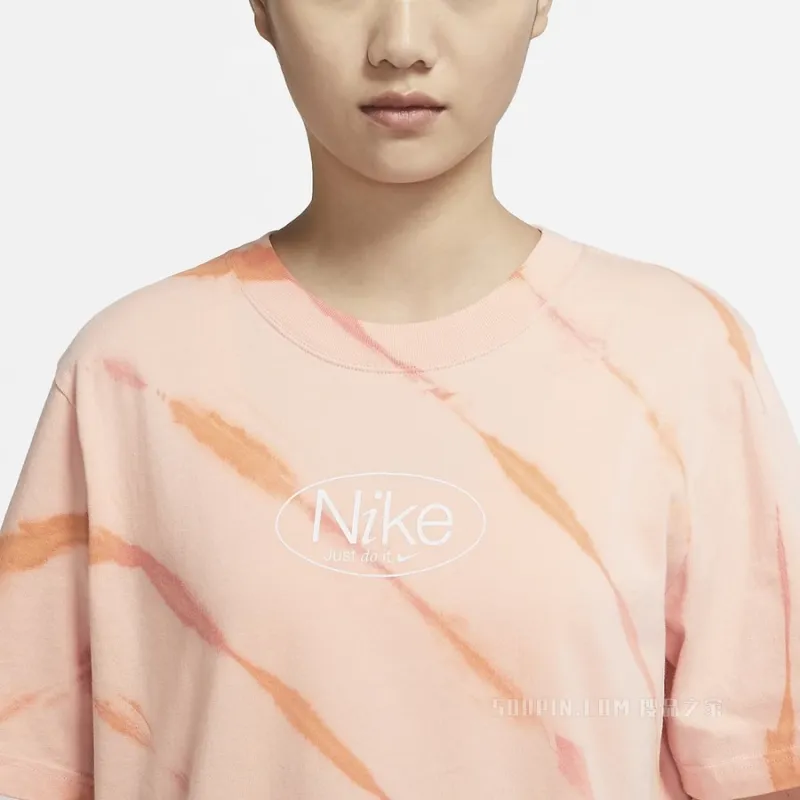 Nike T Shirt Women's Orange Pink-3