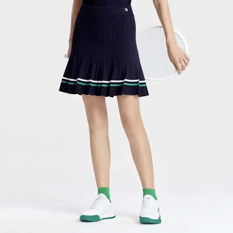 FILA Casual Long Skirts Women's Royal Blue-2
