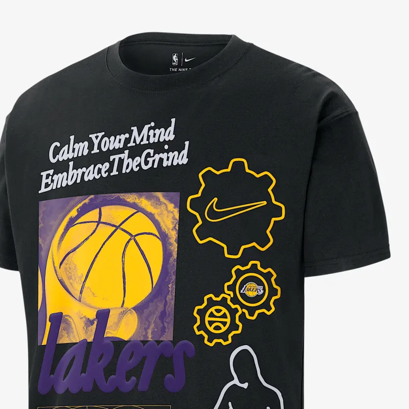 Nike x NBA Los Angeles Lakers Max90 T Shirt Men's Black-2