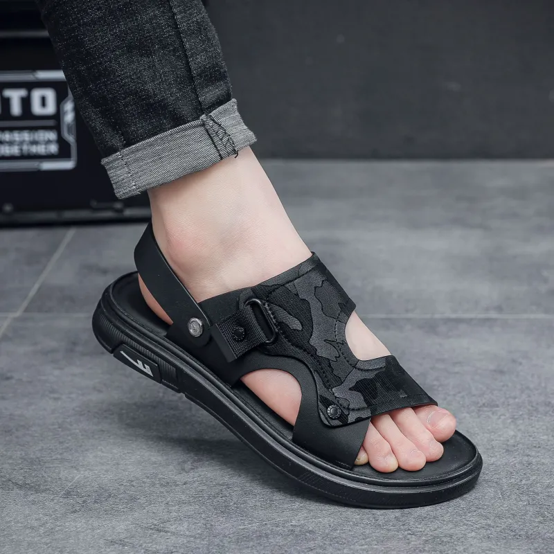 Warrior 1927 Beach Sandals Men's Black-8