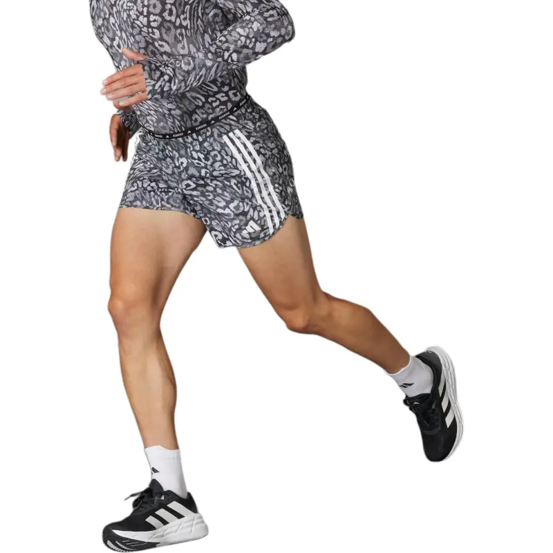Adidas Own The RunClimacool SS25 Sports Shorts Men's Dashed Line Gray/Black-3