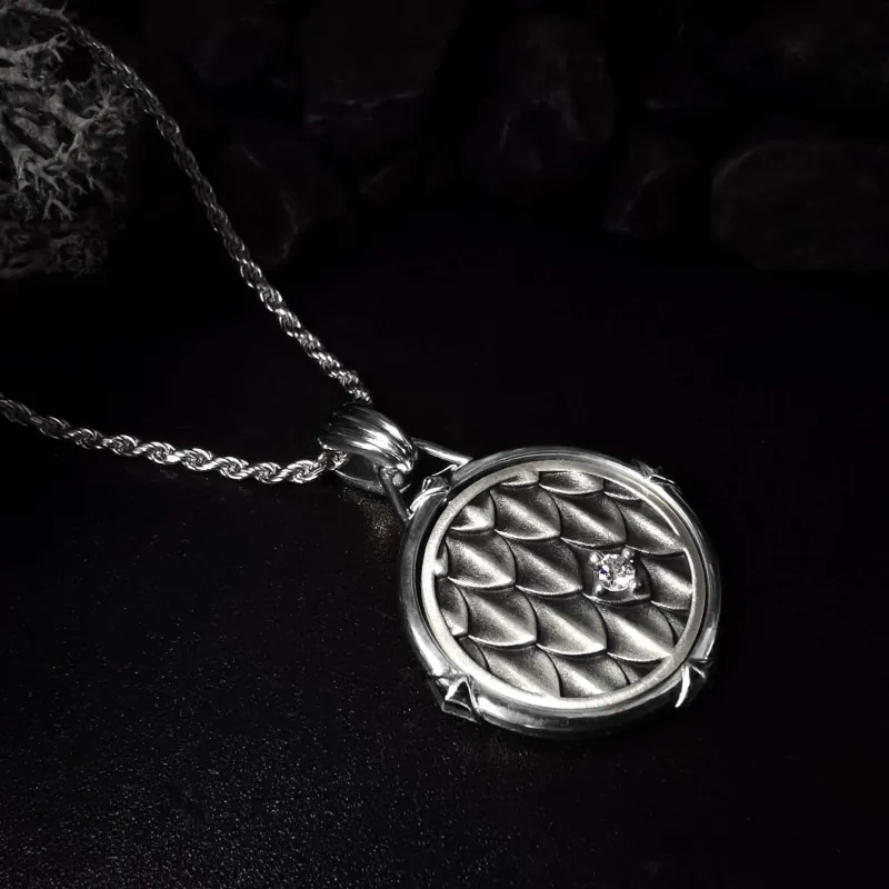 ICEWALD 925 Sterling Silver Necklaces Men's Multicolor Fortune Coins-9