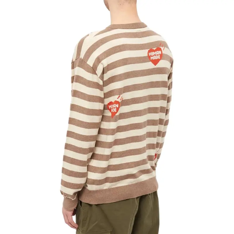 HUMAN MADE Striped L/S Knit Sweater-4