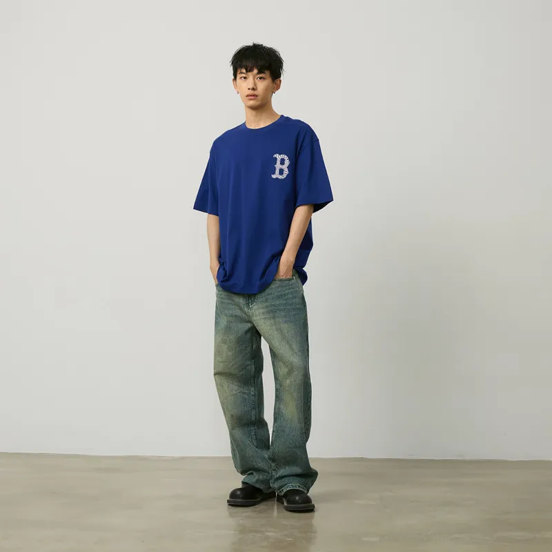 MLB SS24 T Shirt Unisex Royal Blue-3