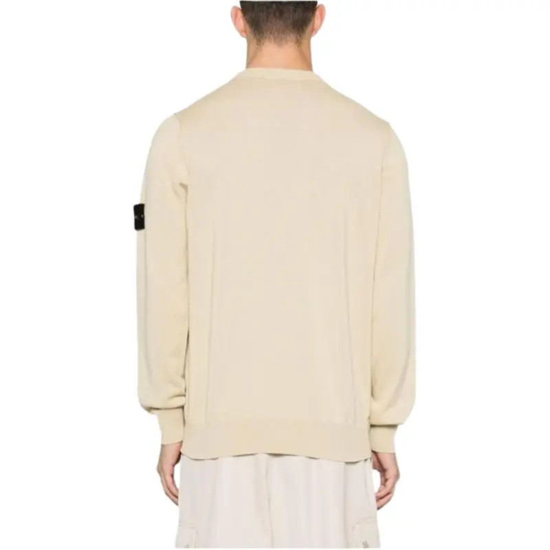 STONE ISLAND Compass Patch Crewneck Knitted Jumper-4