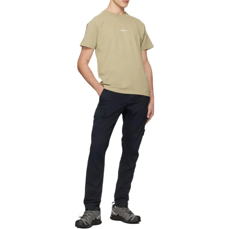 STONE ISLAND Logo Printed Crewneck T Shirt-1